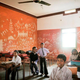 Image for article titled Japanese artists create stunning mud paintings on this Indian school’s walls—then wipe them off